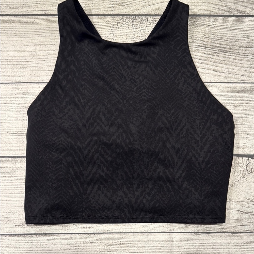 Women’s ATHLETA Conscious Crop Black/black animal print size S